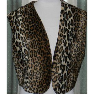 Sweet Herb size M/L faux fur lined open vest well made Kathleen style